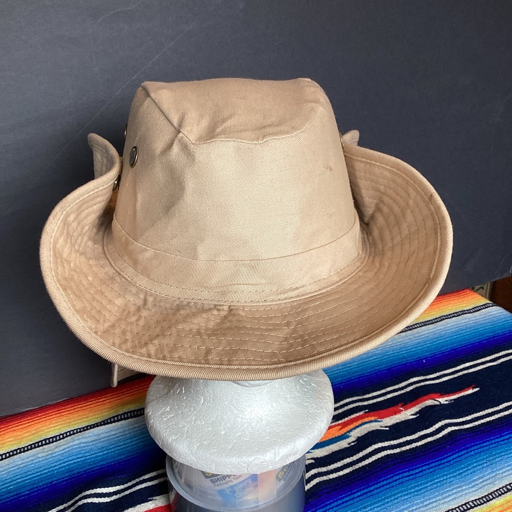 Vintage S.W. Safari Hat with Neck Protector Size Large Booney Hat
